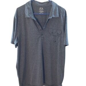 SALE Oakley Gray Men's Pocket Polo Shirt Size XL